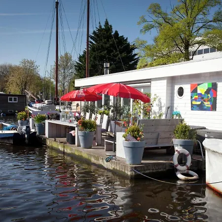 Botel Modern Houseboat In With Terrace